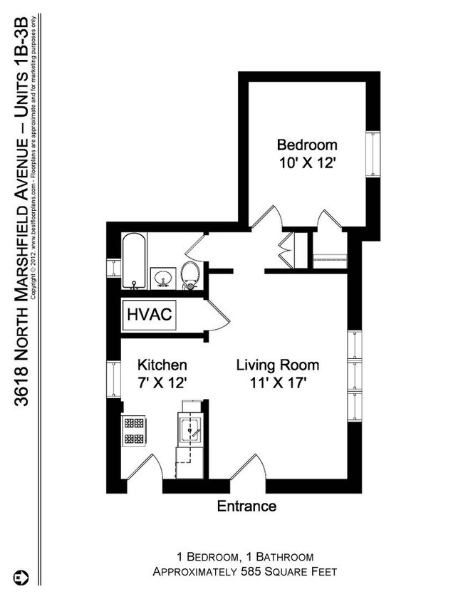 3622 N Marshfield Ave unit 1B, Chicago, IL 60613 - photo 4