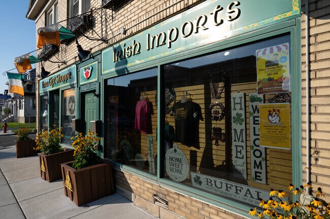 Across from the Irish Center in Abbott McKinley are some Irish-themed shops as well.