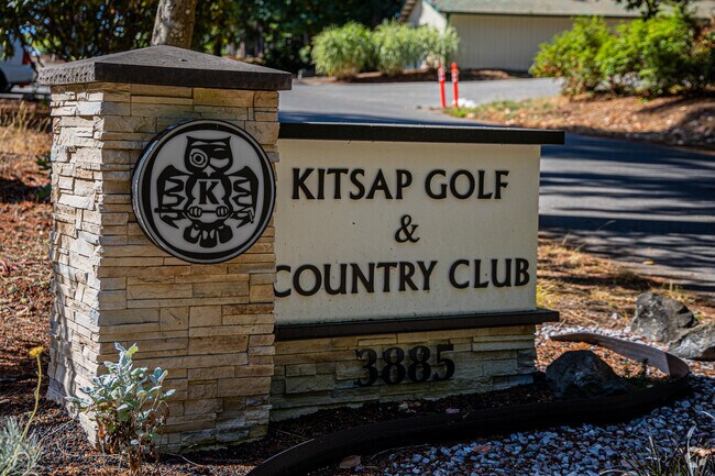 The Kitsap Golf and Country Club is a private course spanning 57 acres.