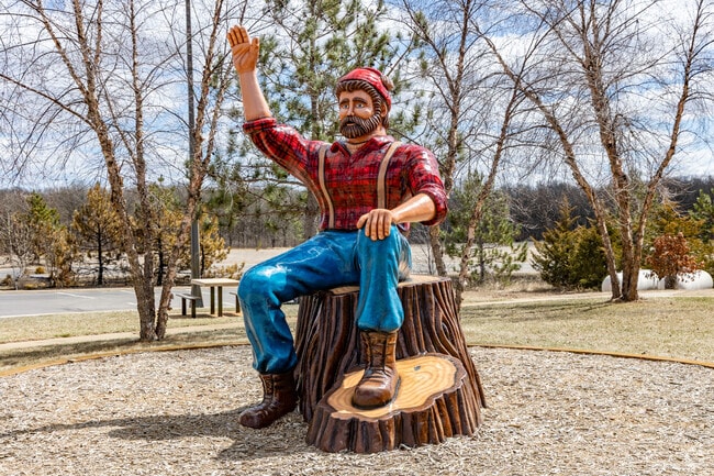 Minnesota's folklore legend Paul Bunyan welcomes residents and visitors to Brainerd.