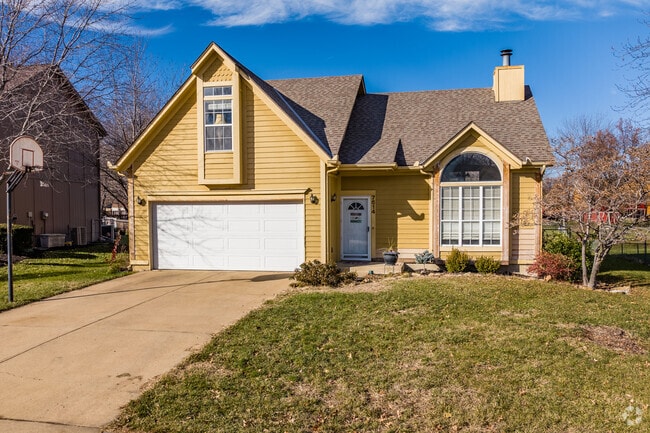 South Overland Park has several  brightly colored homes lining it's quiet streets.