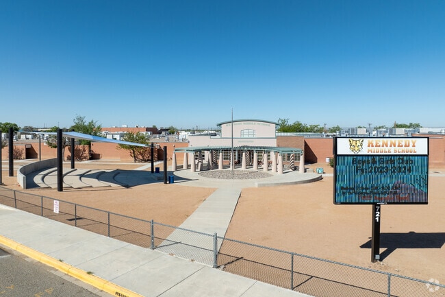 Kennedy Middle School Main Entrance.