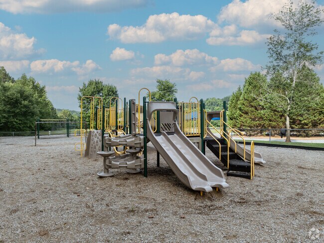 Students at Lyle Creek Elementary School enjoy this playground at recess.