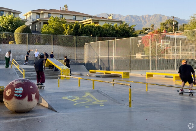 La Pintoresca Park serves as a haven for Normandie Heights skateboarders to hone their tricks.
