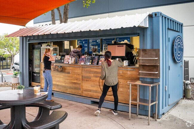 Grab a fresh cup of joe at the Cargo Café in Sorrento Valley.