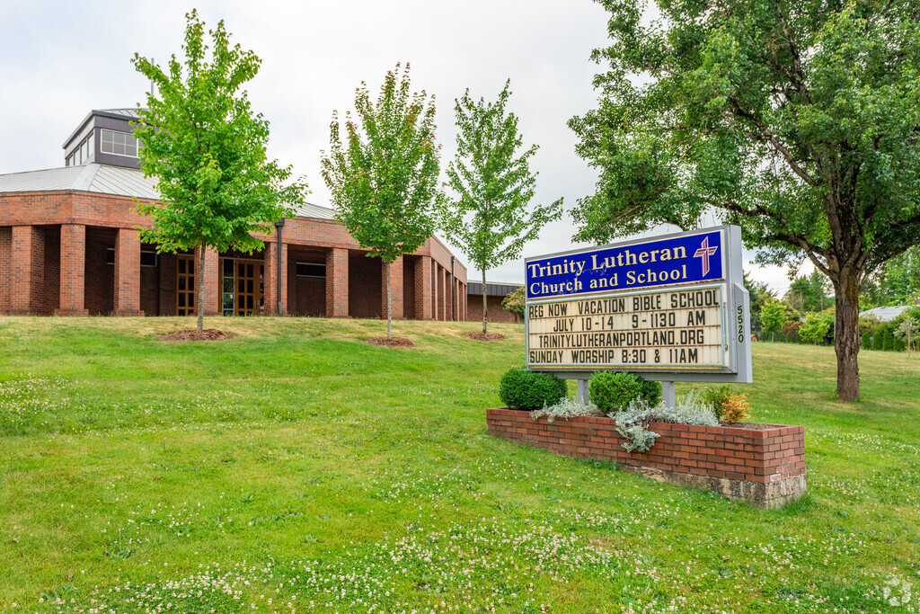 Trinity Lutheran Christian School sign and Marque on Killingsworth St.