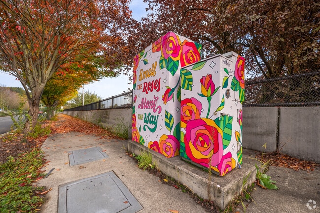 Public art can be viewed around town in the Cascade View neighborhood.
