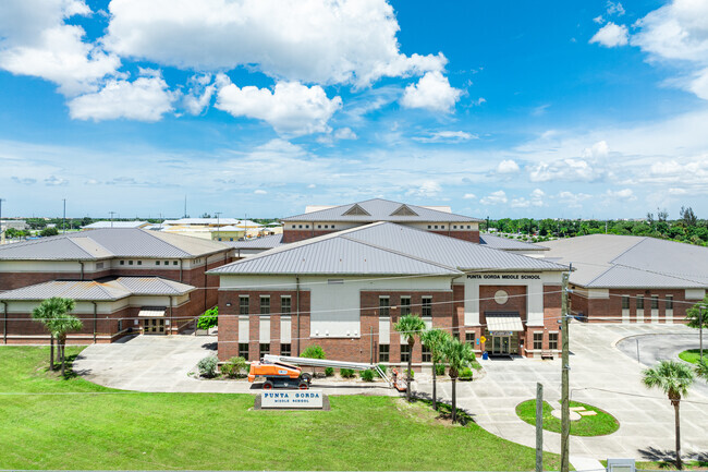 Punta Gorda Middle School is a large public school close to downtown.