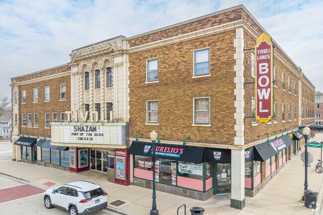 The Tivoli Theater in Downers Grove was built in 1928, and designed by Van Gurten architects.