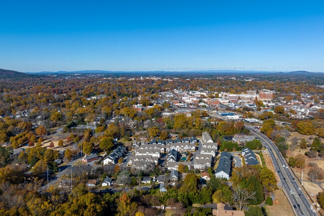 Homes with downtown Marietta in the background.