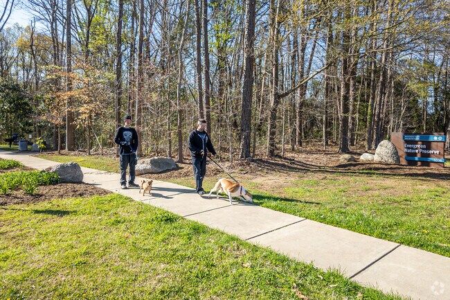Evergreen Nature Preserve have scenic views and paved sidewalks for residents to use.