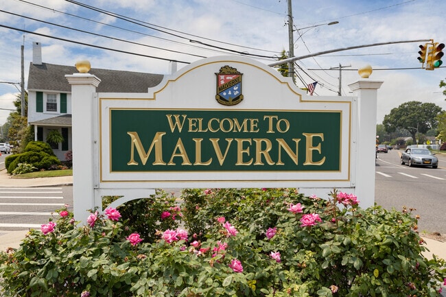 Residents and visitors are greeted by a welcome sign when they enter Malverne.