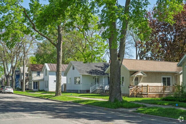 Lower Northside has numerous minimal traditional homes in a variety of styles.
