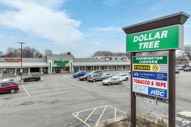 The Farmington Mall is home to Dollar Tree and several other local stores.