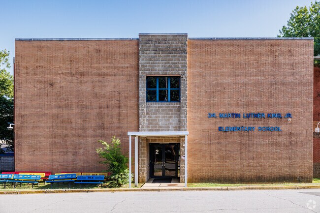 The M L King Elementary School is located adjacent to downtown across Interstate 630.