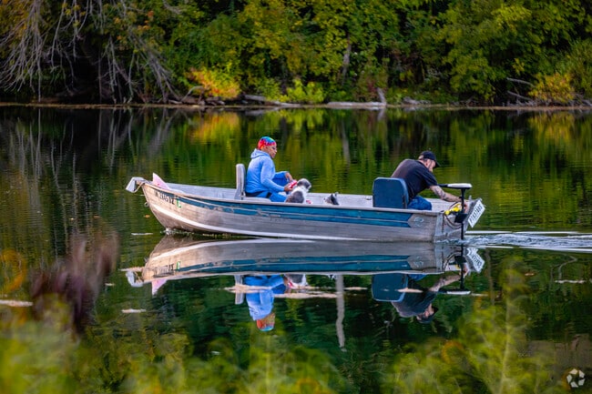 Fisherman can be found out on the water at all times of day at Pinhook Park.
