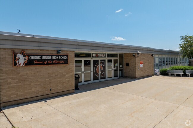 Chiddix Junior High School challenges and encourages children to learn.