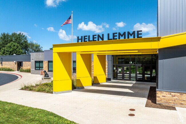 Bluffwood's younger students attend Helen Lemme Elementary School.