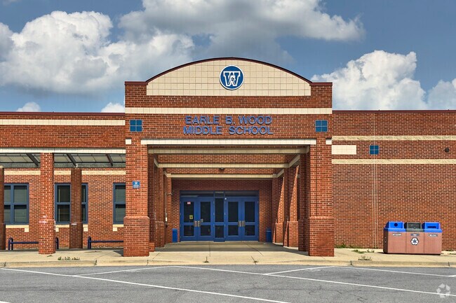 Earl B. Wood Middle School located in Montgomery County, Maryland.