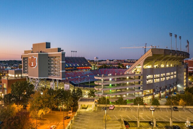 Residents in Willow Creek go to Jordan-Hare Stadium for an Auburn University football game.