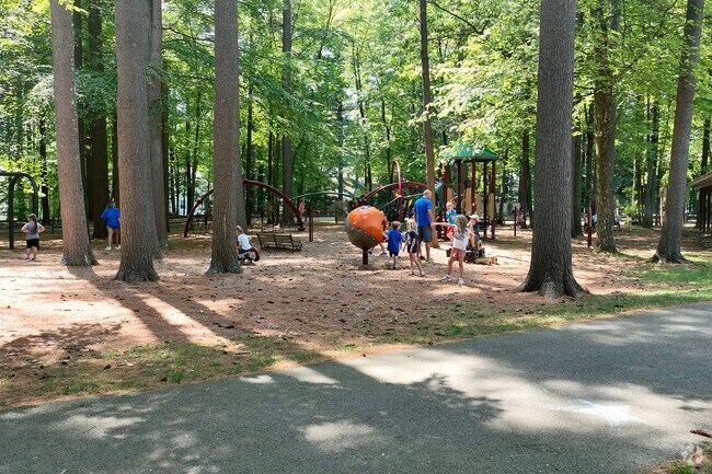 The playground at Malta Community Park comes alive with camp excitement each summer.