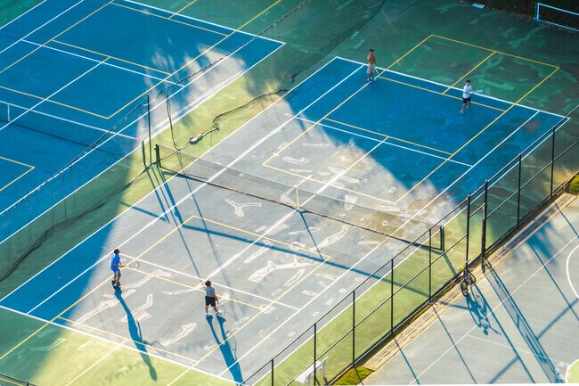 Send your kids at Harbor Hills Park tennis court to explore
