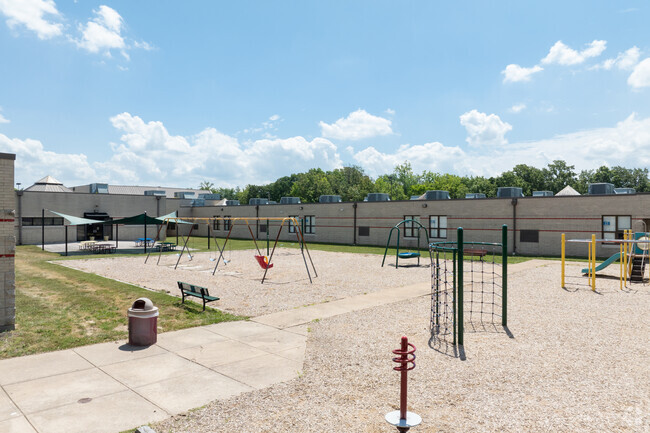 Ridge Meadows Elementary has an abundance of playground equipment and things to do for students