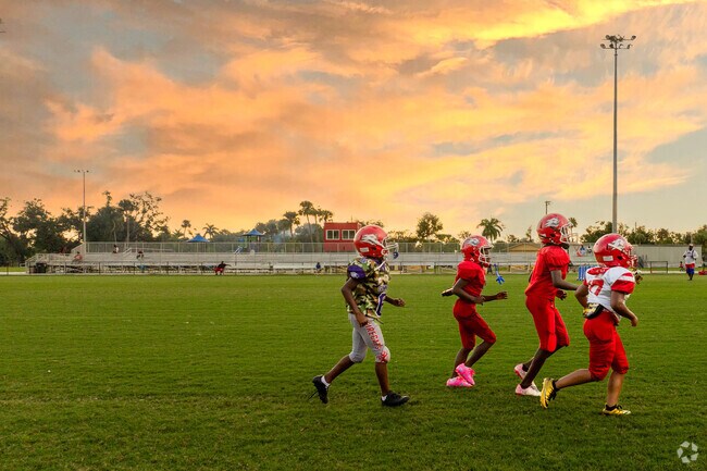 Billy Bowlegs Park has two football fields where children of Belle Vue can compete.