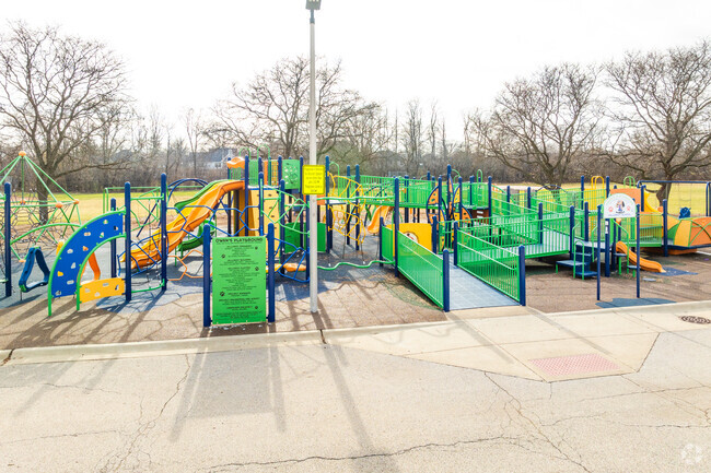 Hillcrest Elementary School has a great playground for students.