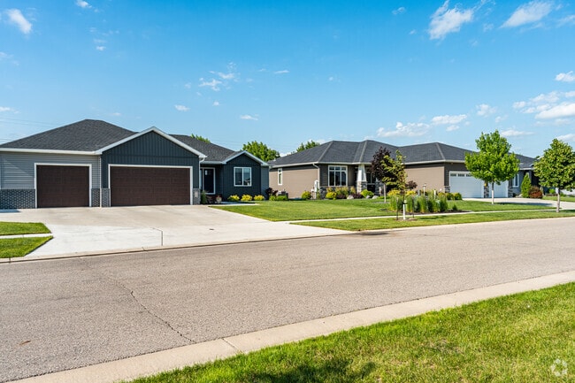 Charming streetscapes in Centennial adorned with orderly rows of homes.