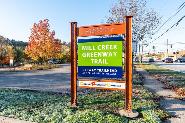 The Mill Creek Greenway Trail spans 22 miles along the Ohio River and is great for Winton residents to get some exercise.