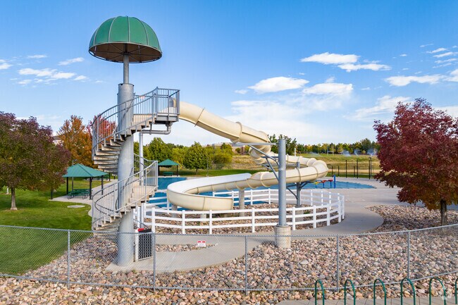 Kids love the slide at the Deer Creek Park and Pool in Charter.