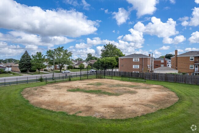 J Leigh Elementary School baseball field.