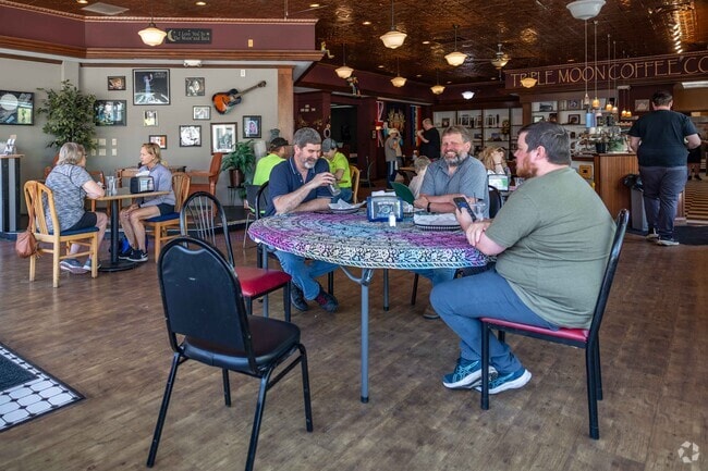 Stop by Triple Moon Coffee for some caffeine in Manchester Meadows.