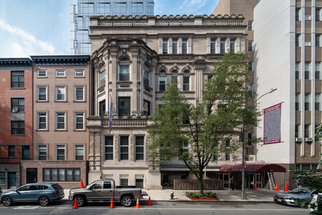 Educational landmark in Union Square: Xavier High School.