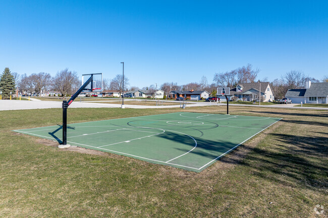 Students can play some basketball at Meadowview Elementary School.