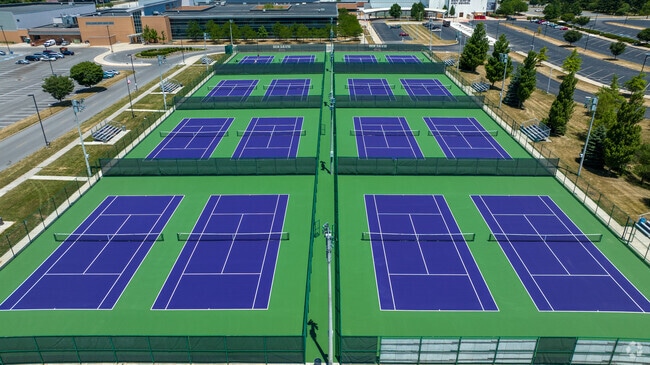 Students enjoy the tennis courts at Ben Davis Ninth Grade Center in Chapel Hill-Ben Davis.