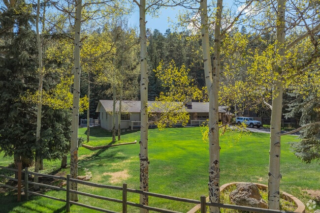 Experience luxury mountain living in Upper Bear Creek, where grand log cabins and upscale homes offer abundant space, privacy, and rustic elegance—all just a short drive from Denver but miles away in lifestyle and scenery.