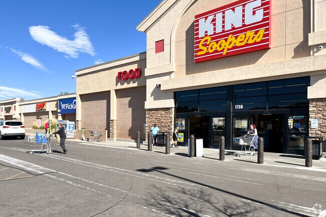 Pick up your groceries at King Soopers, it's located on the south side of The Mesa.
