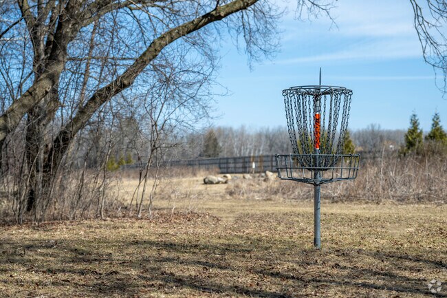 On warm days, Stoughton locals can be found enjoying the disc golf course at Amundson Park.