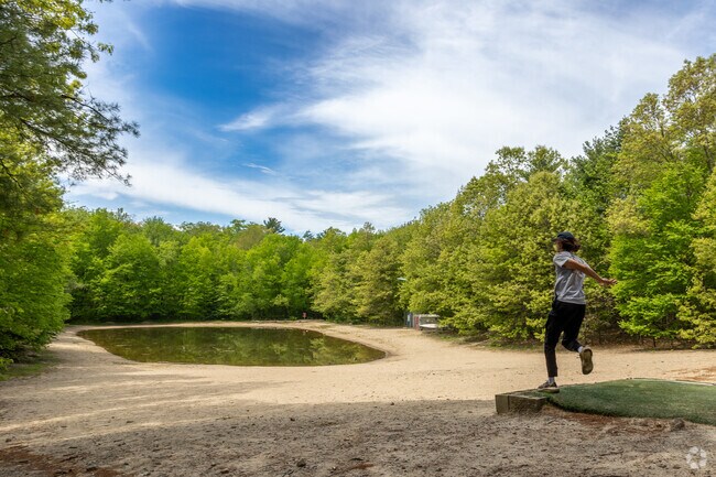 Enjoy the scenic disc golf course at Harstuff Park in Rockland.