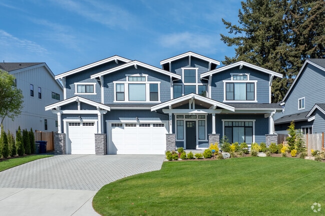 Modern yet traditional style homes can be found as newer developments throughout Factoria.