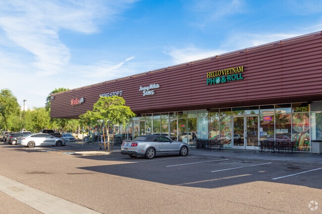 Shopping malls and retail strips are scattered throughout North Tempe.