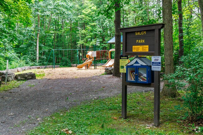 Salem Park in Northeast Ithaca is a very secluded park in the middle of the woods.