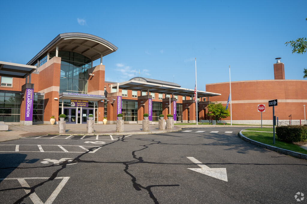 One of Hartford's public schools, A.I. Prince Technical High School teaches grades 9-12.