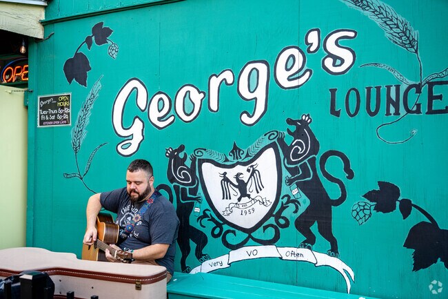 Vassar Park residents visit George's Lounge in downtown Canton, for live music and burgers.