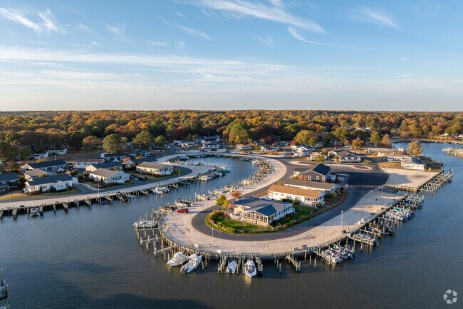 Uniquely shaped coves and marinas make for great scenery in Long Neck.