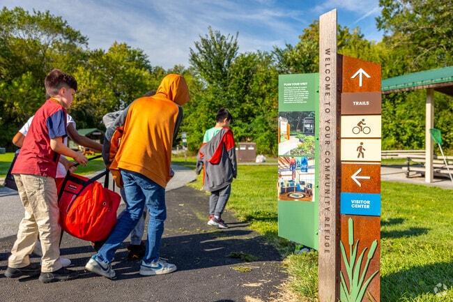 Students often take field trips to John Heinz National Wildlife Refuge bordering Sharon Hill.