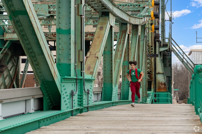 Well-maintained paths provide Saint Pat's residents with many places to enjoy a walk or run.