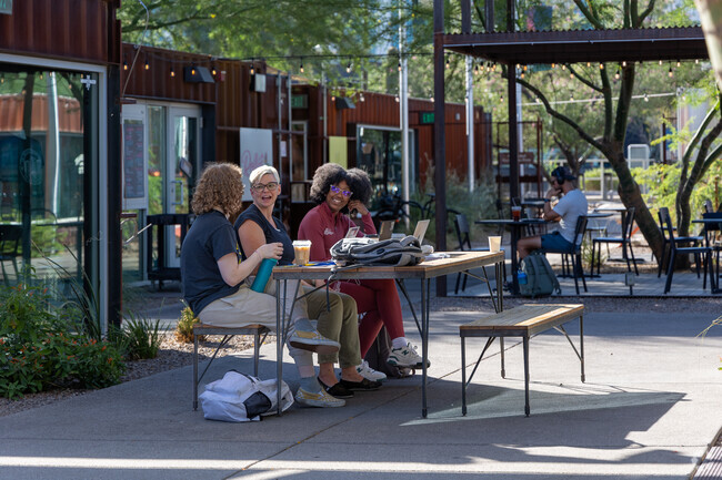 It's easy to find a spot to hangout near A Mountain with many local restaurants and shops.
